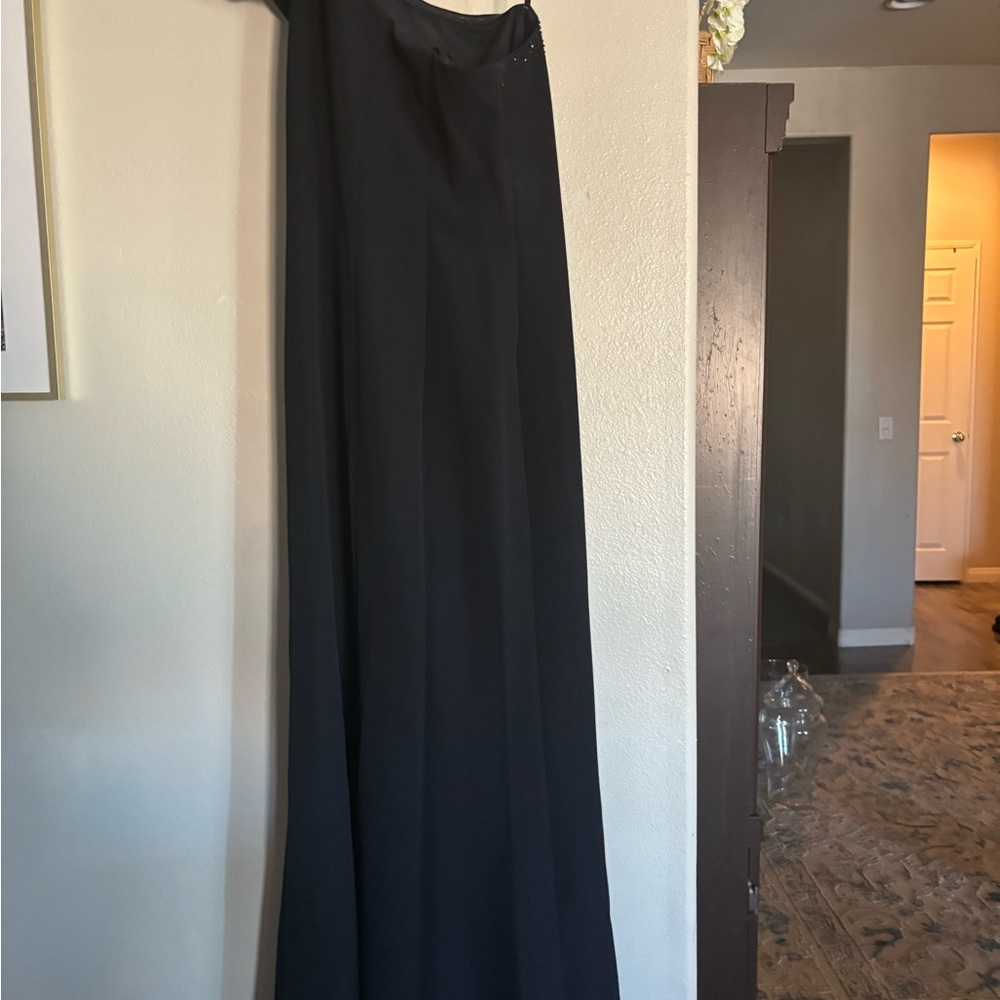 Aidan Mattox Black Maxi Dress